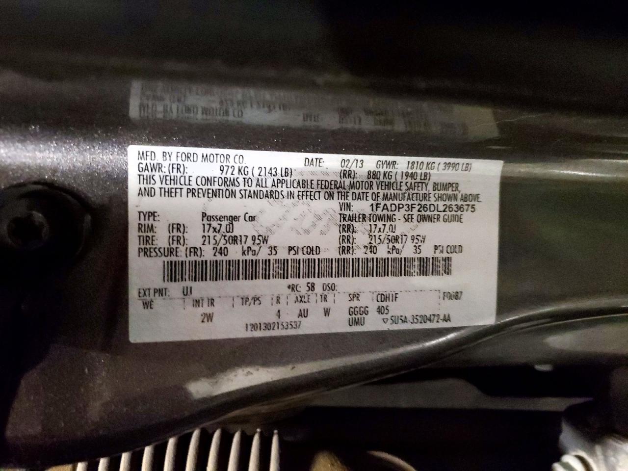 FORD FOCUS 2013 — 14