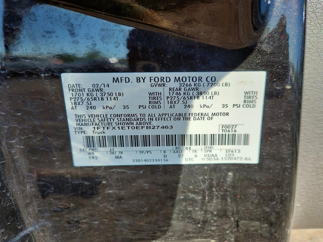 FORD F150 2014 — 13