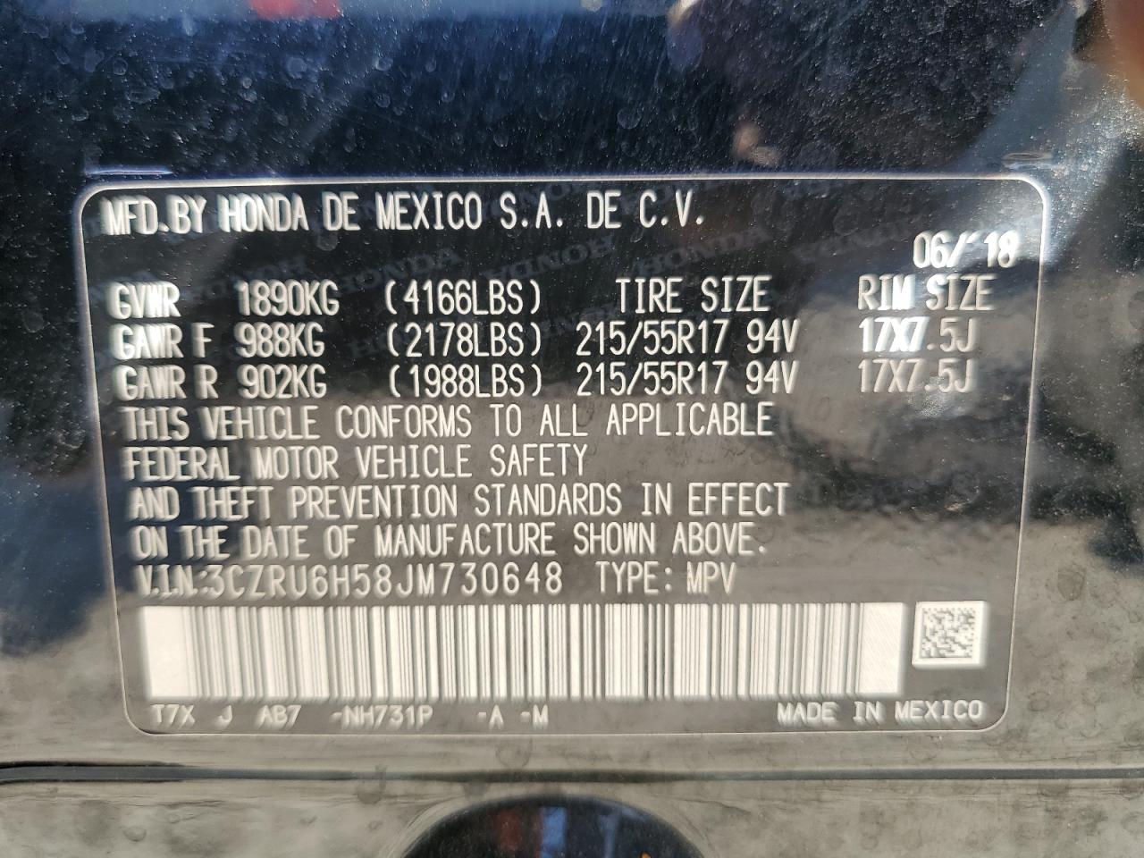 HONDA HR-V 2018 — 15