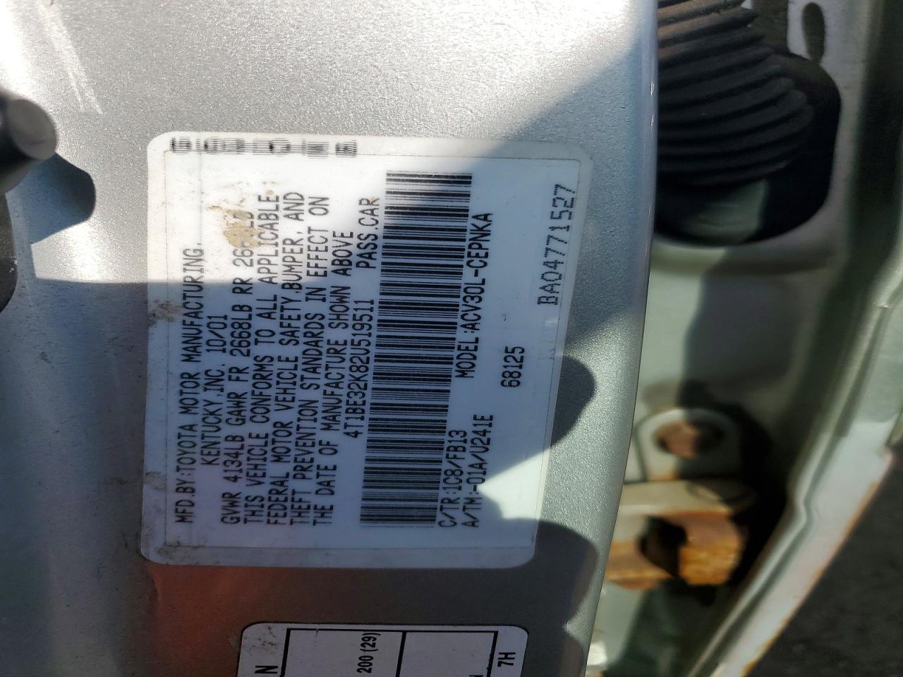 TOYT CAMRY 2002 — 13
