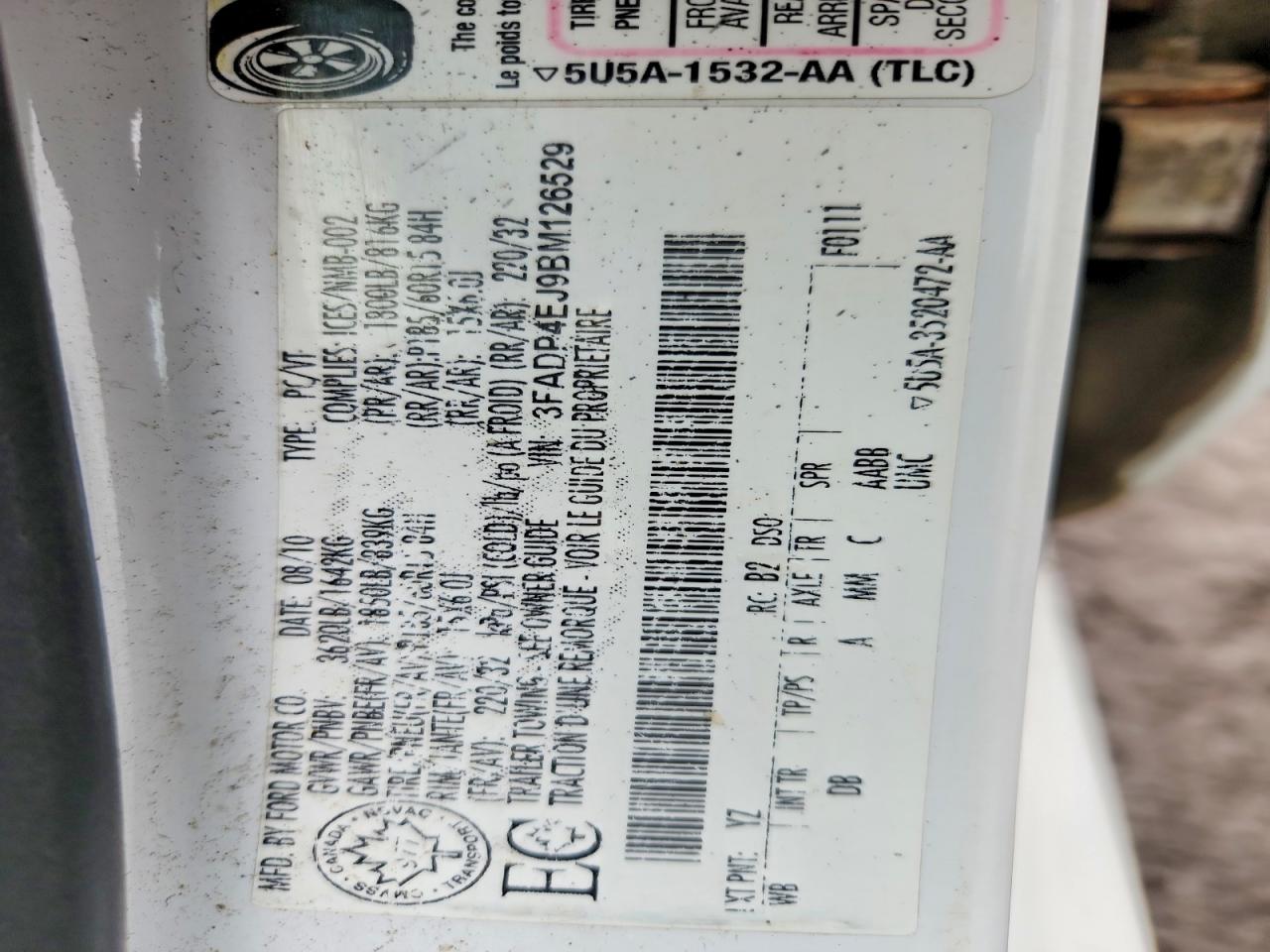 FORD FIESTA 2011 — 13