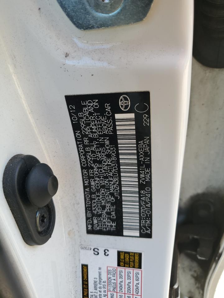 TOYOTA PRIUS V 2013 — 14