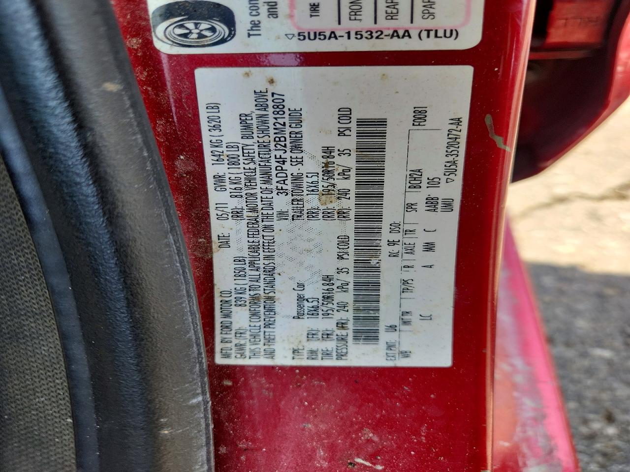 FORD FIESTA 2011 — 14