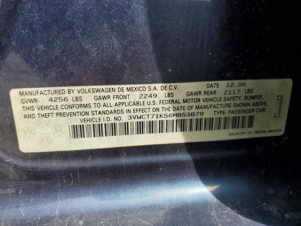 VOLKSWAGEN JETTA 2006 — 14