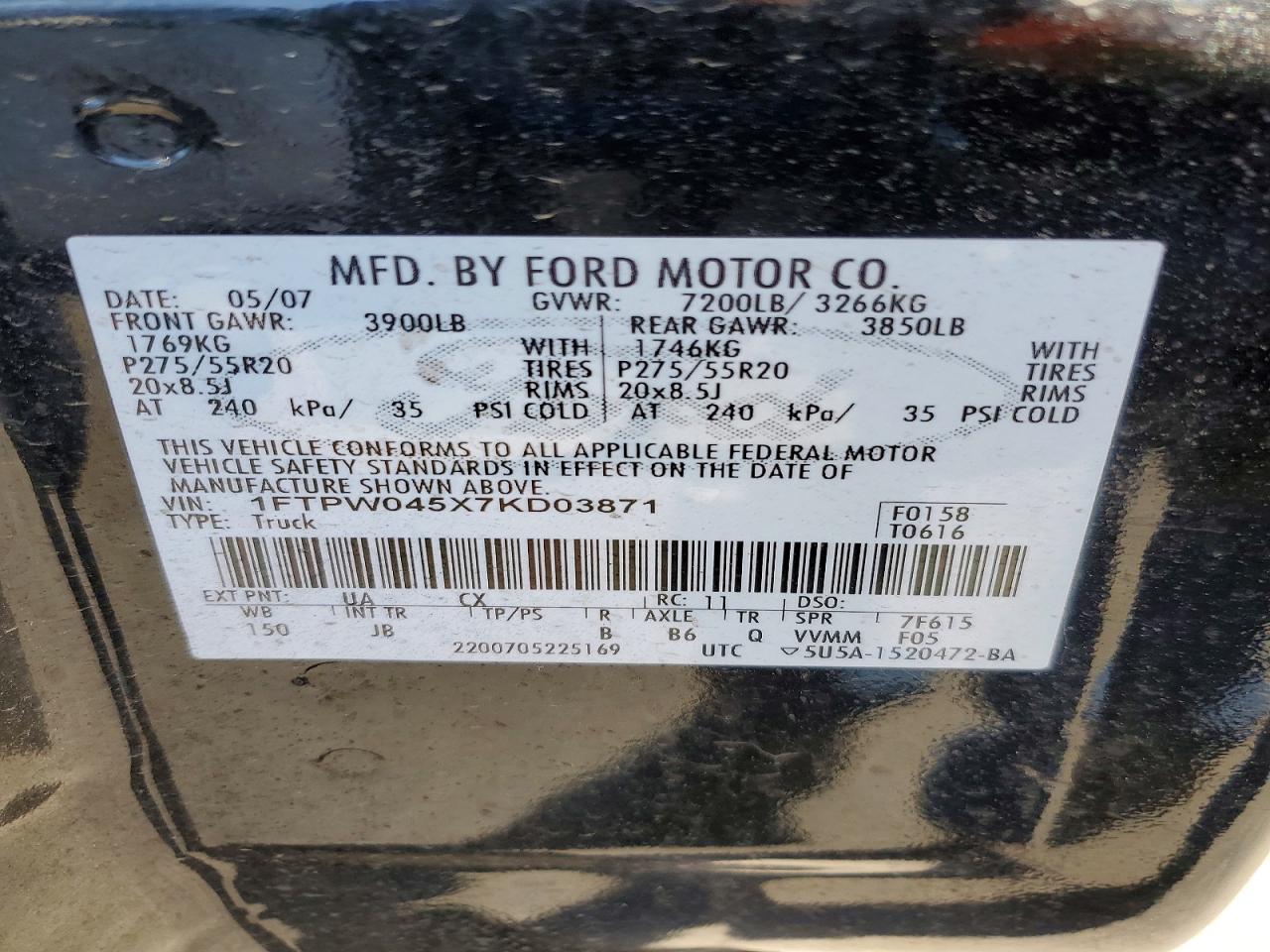 FORD F-150 2007 — 13