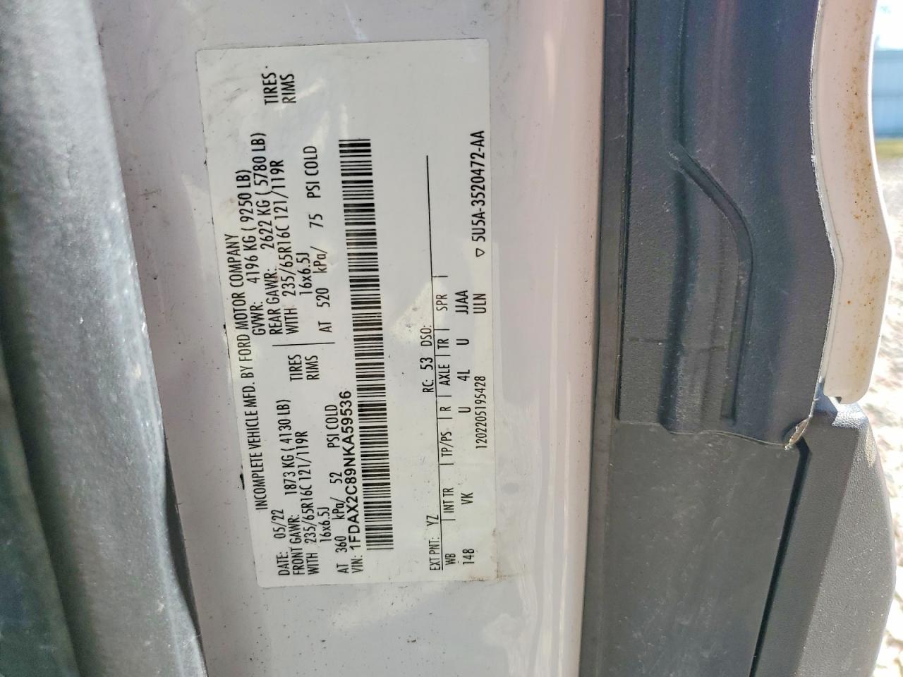 FORD TRANSIT 2022 — 14