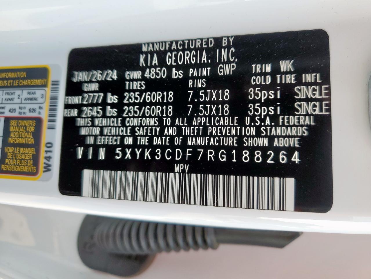 KIA SPORTAGE 2024 — 15