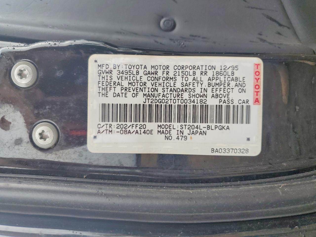 TOYOTA CELICA 1996 — 13