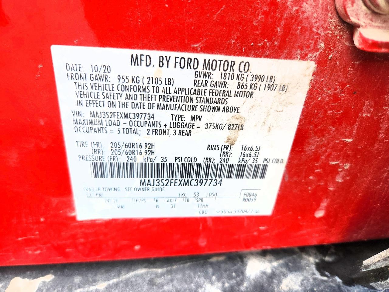 FORD ECOSPORT 2021 — 14