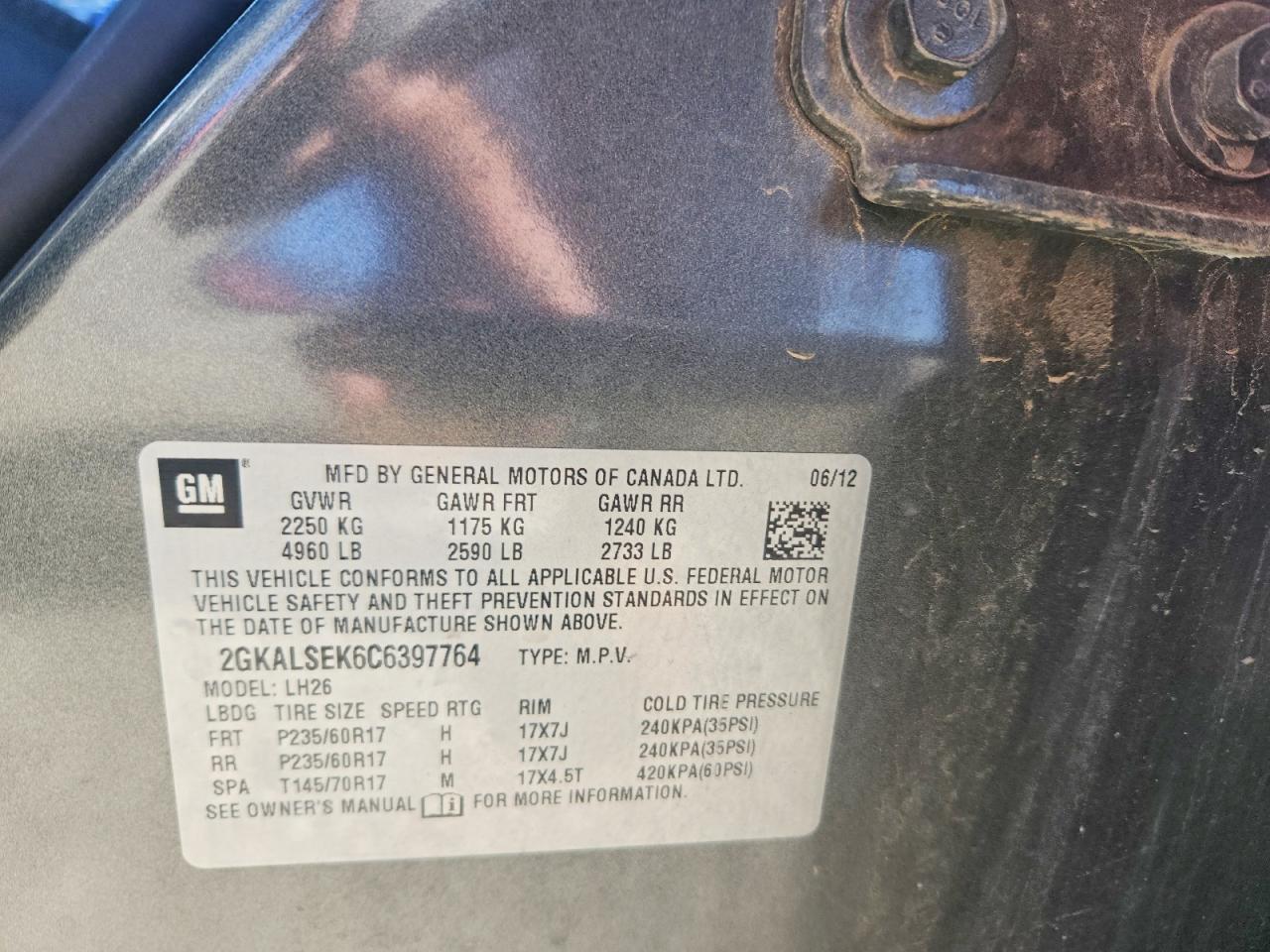 GMC TERRAIN 2012 — 14
