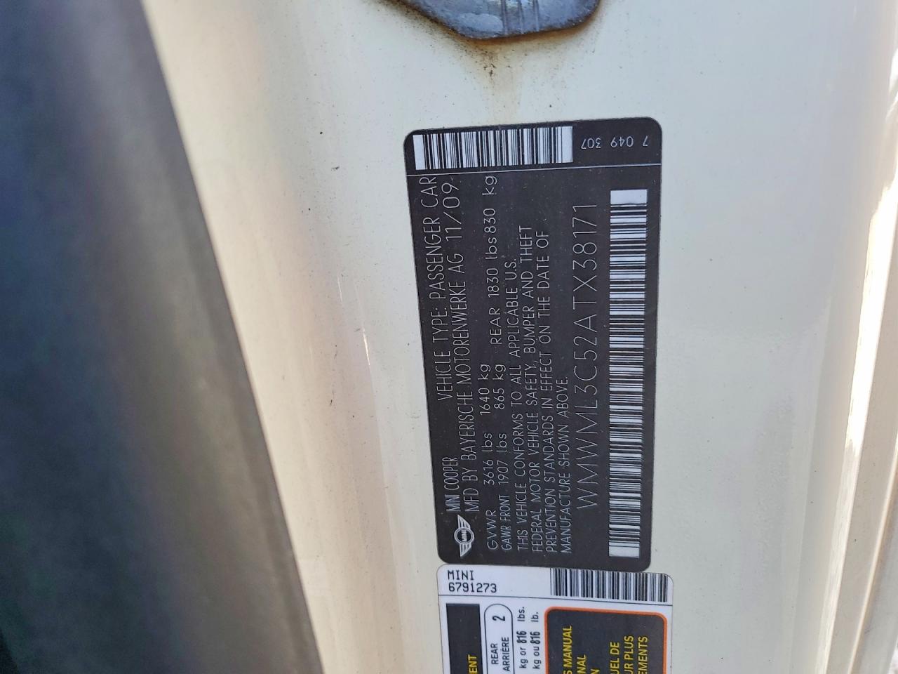 MINI COOPER 2010 — 13