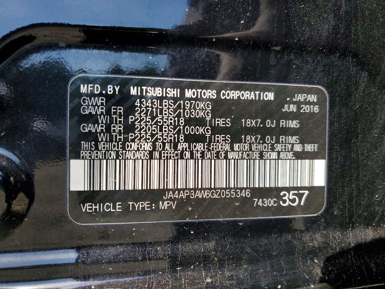 MITSUBISHI OUTLANDER SPORT 2016 — 14