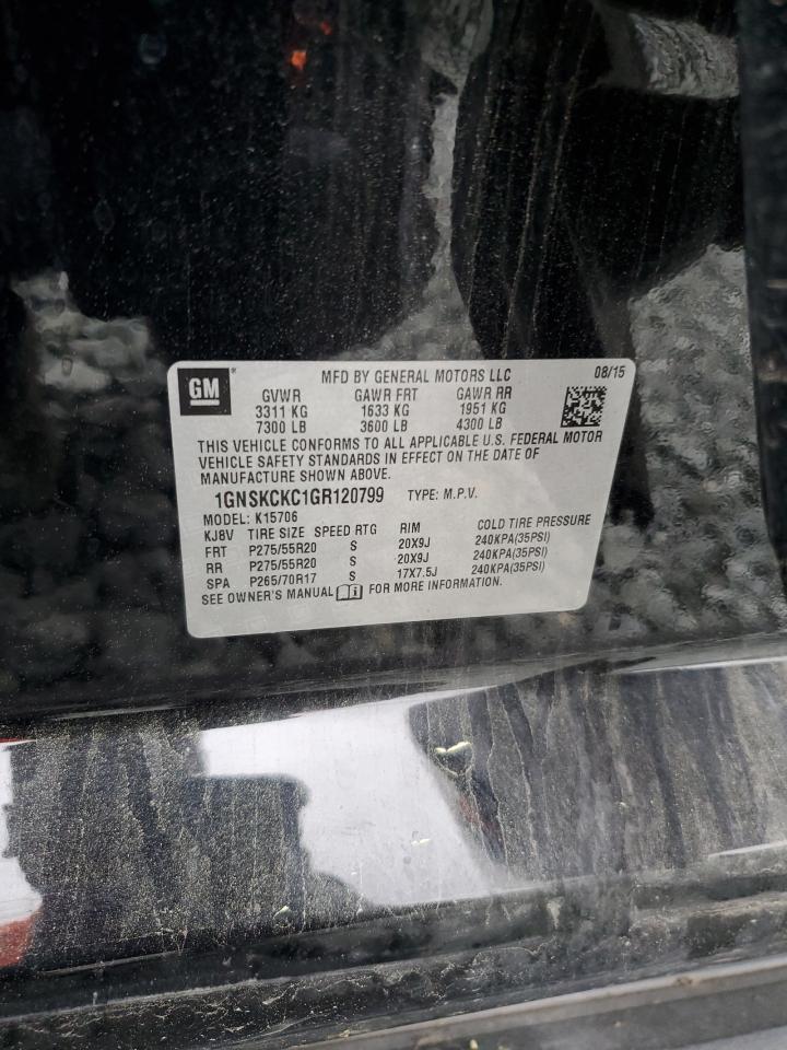 CHEVROLET TAHOE 2016 — 14