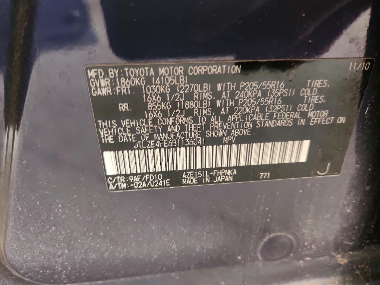 TOYOTA SCION 2011 — 14