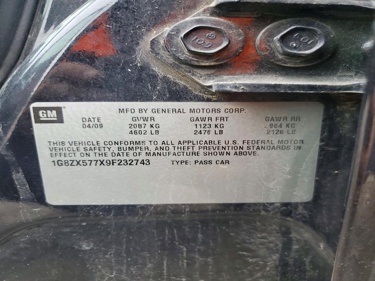 SATURN AURA 2009 — 13