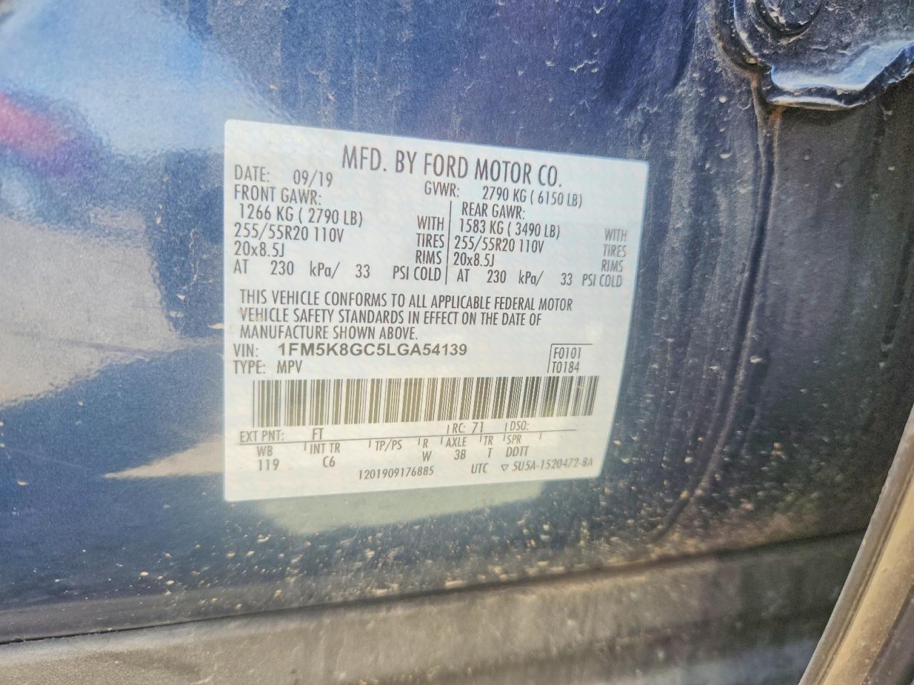 FORD EXPLORER 2020 — 14