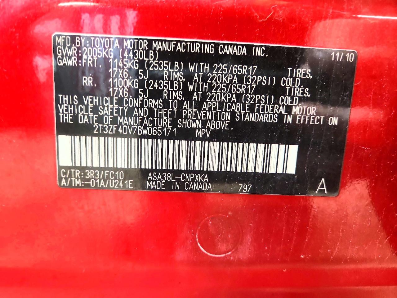 TOYOTA RAV4 2011 — 14