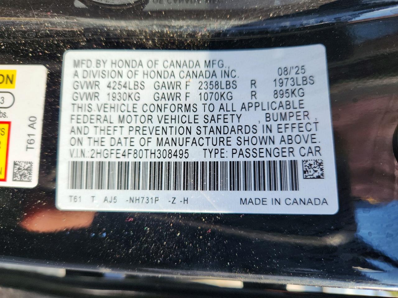 HONDA CIVIC 2026 — 13