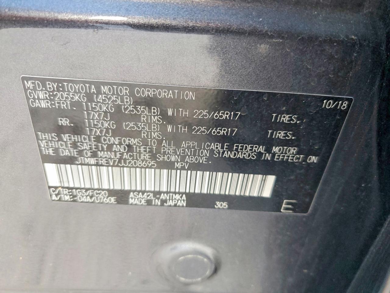 TOYOTA RAV4 2018 — 14