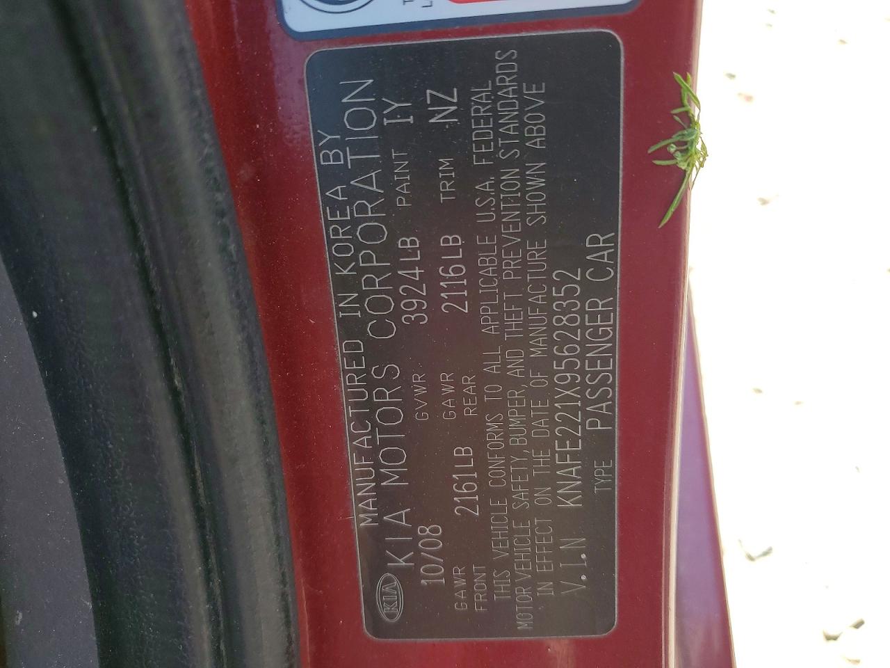 KIA SPECTRA 2009 — 14