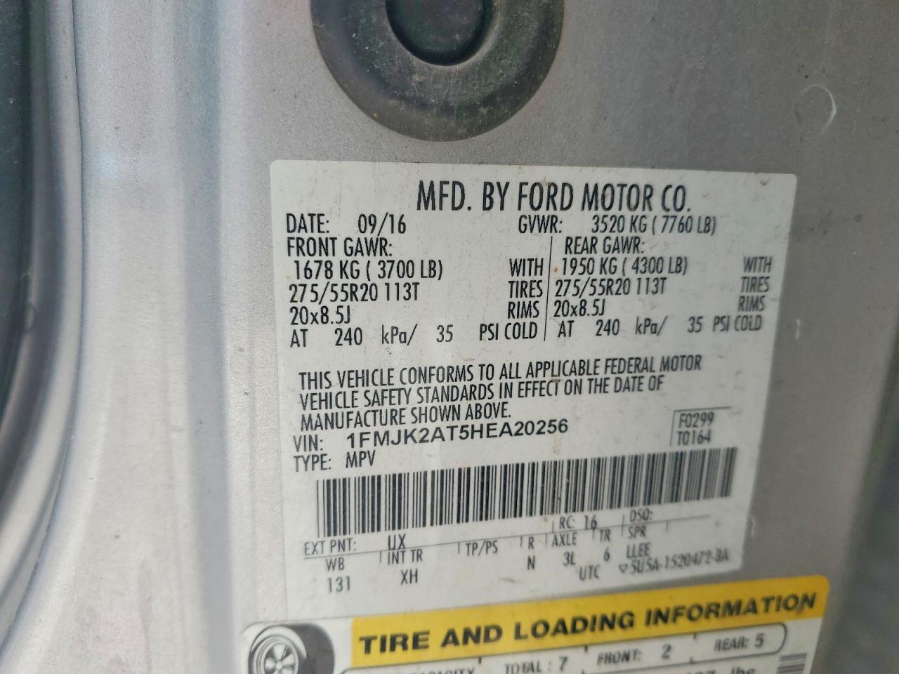 FORD EXPEDITION 2017 — 14
