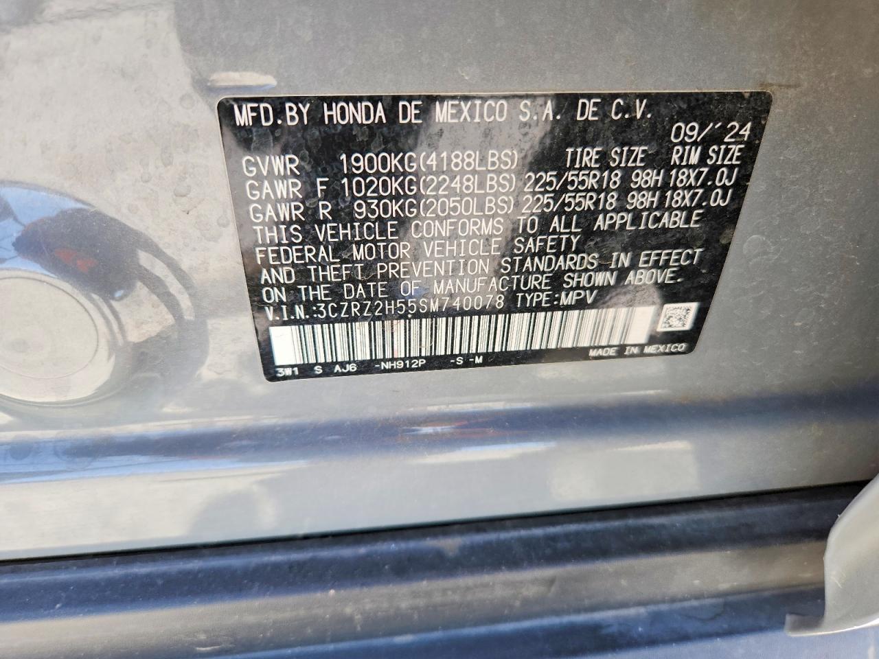 HONDA HR-V 2025 — 14