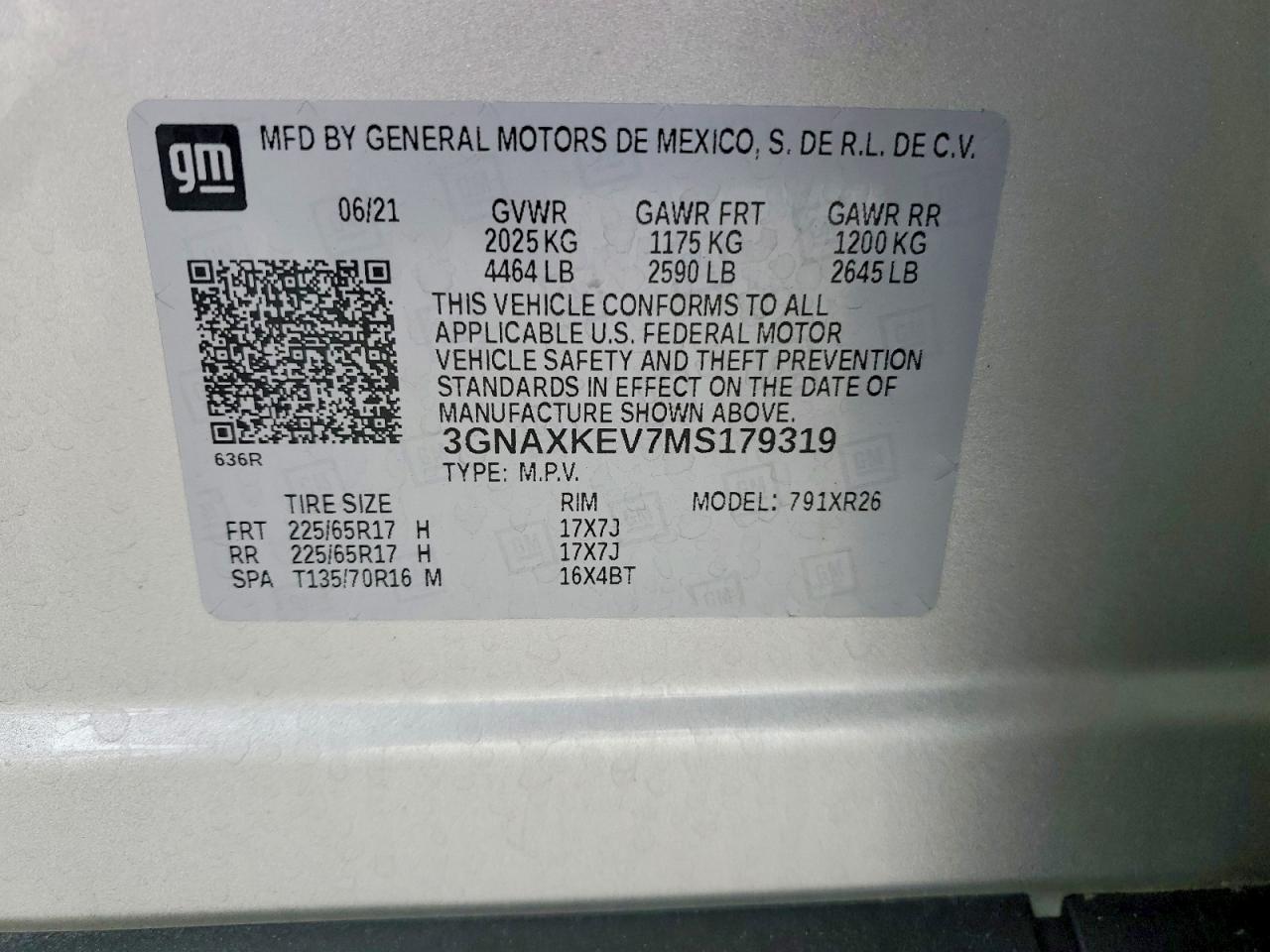 CHEVROLET EQUINOX 2021 — 14