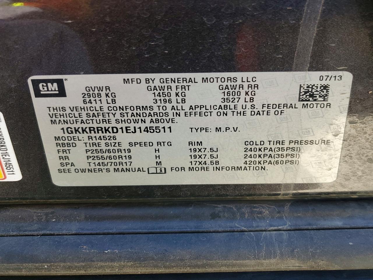 GMC ACADIA 2014 — 14