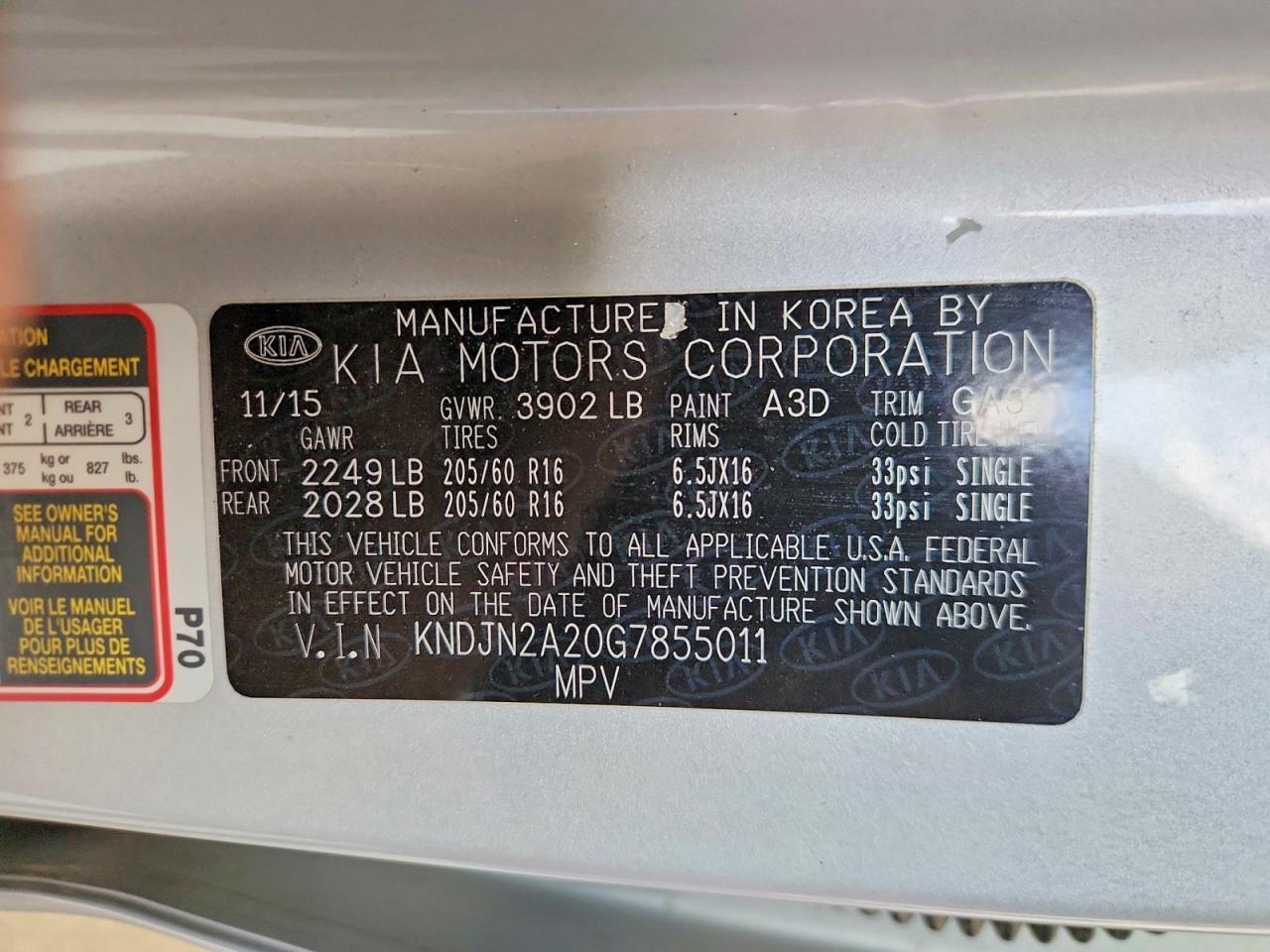 KIA SOUL 2016 — 13