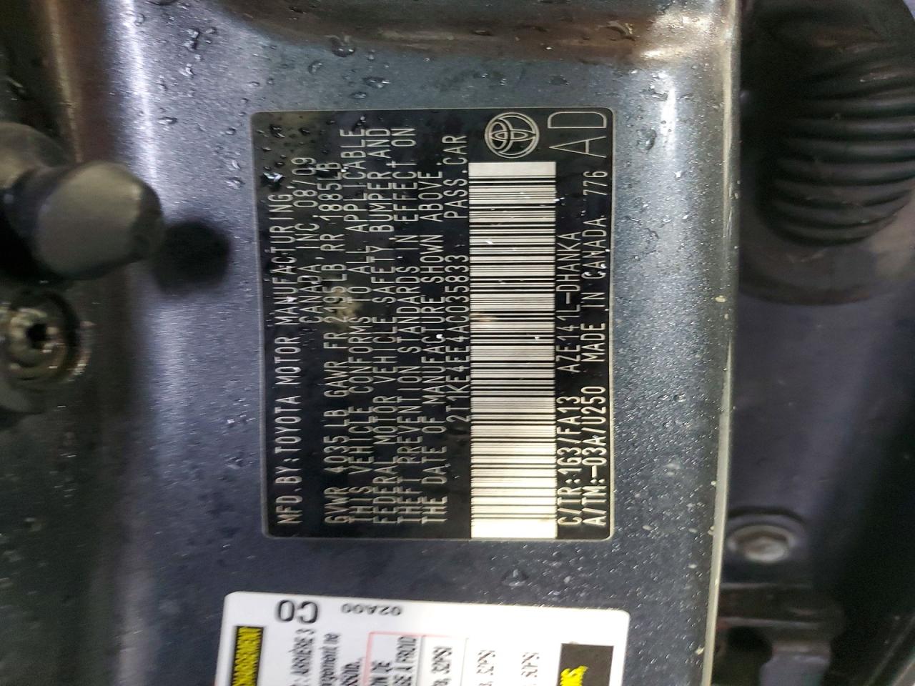 TOYOTA COROLLA MATRIX 2010 — 13