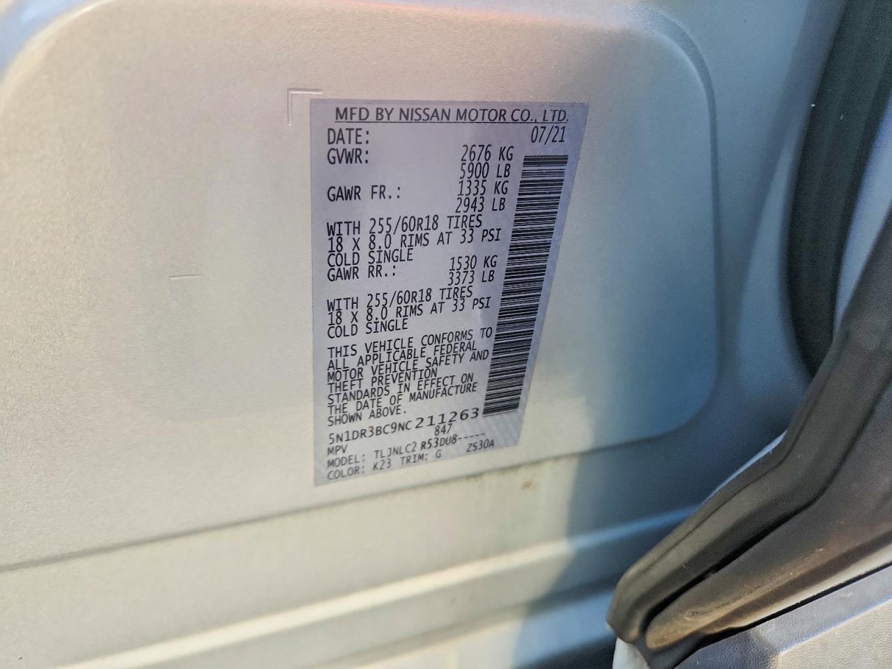 NISSAN PATHFINDER 2022 — 14
