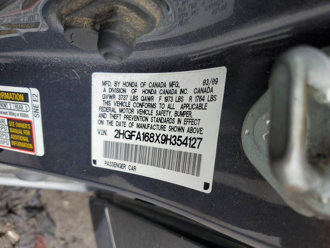 HONDA CIVIC 2009 — 13