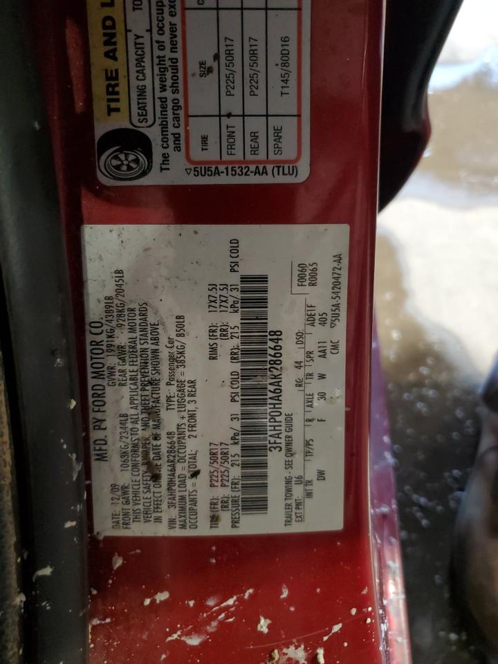 FORD FUSION 2010 — 13