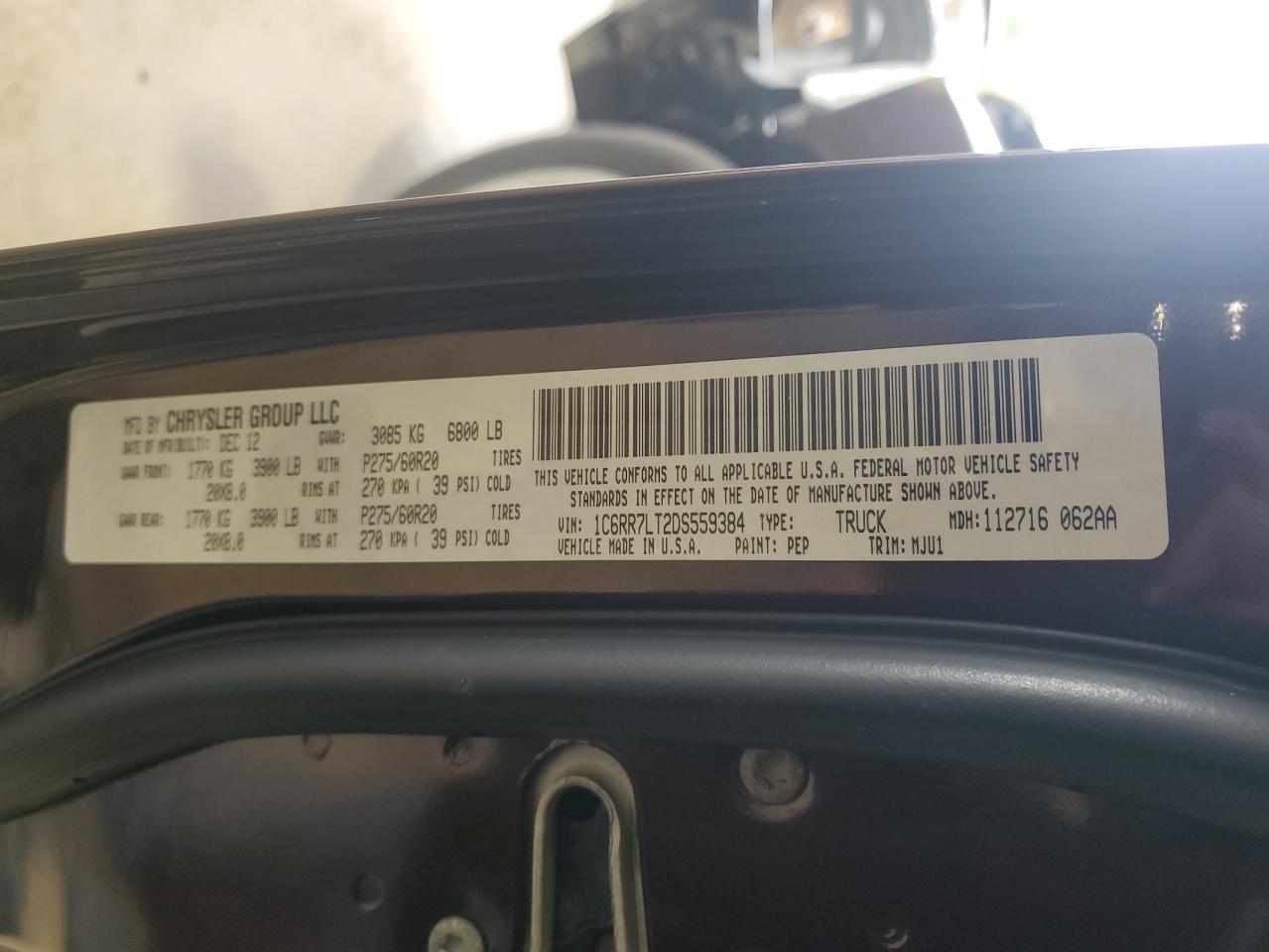 RAM 1500 2013 — 13