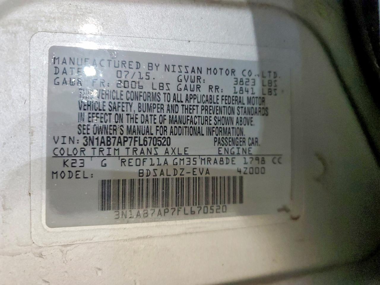 NISSAN SENTRA 2015 — 13