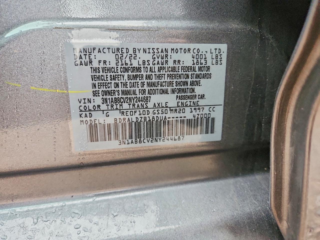 NISSAN SENTRA 2022 — 13