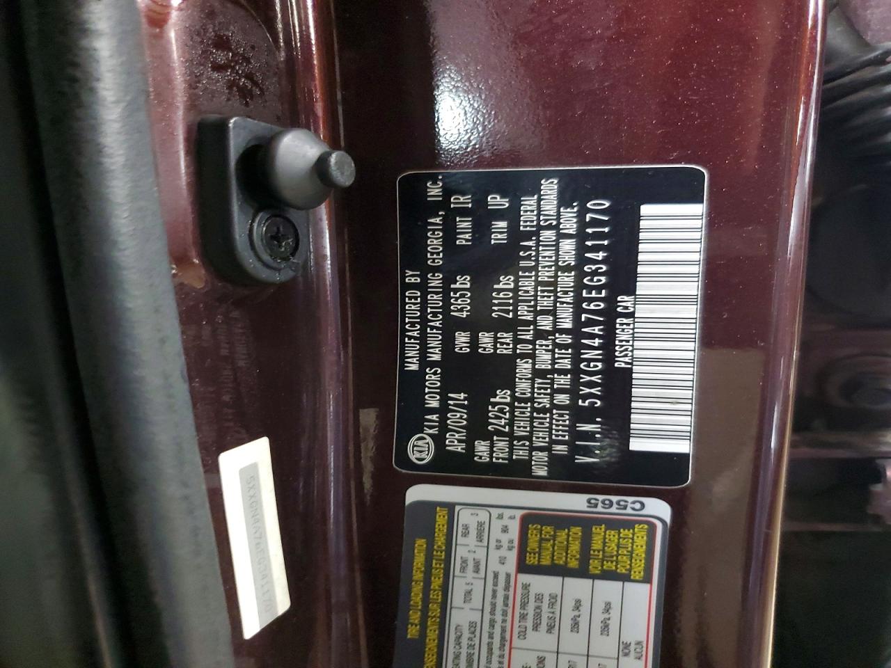 KIA OPTIMA 2014 — 13