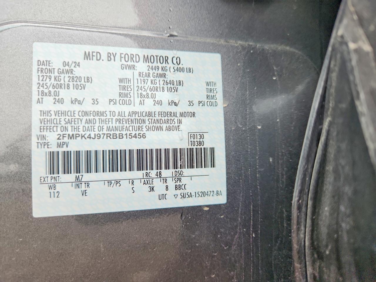 FORD EDGE 2024 — 14