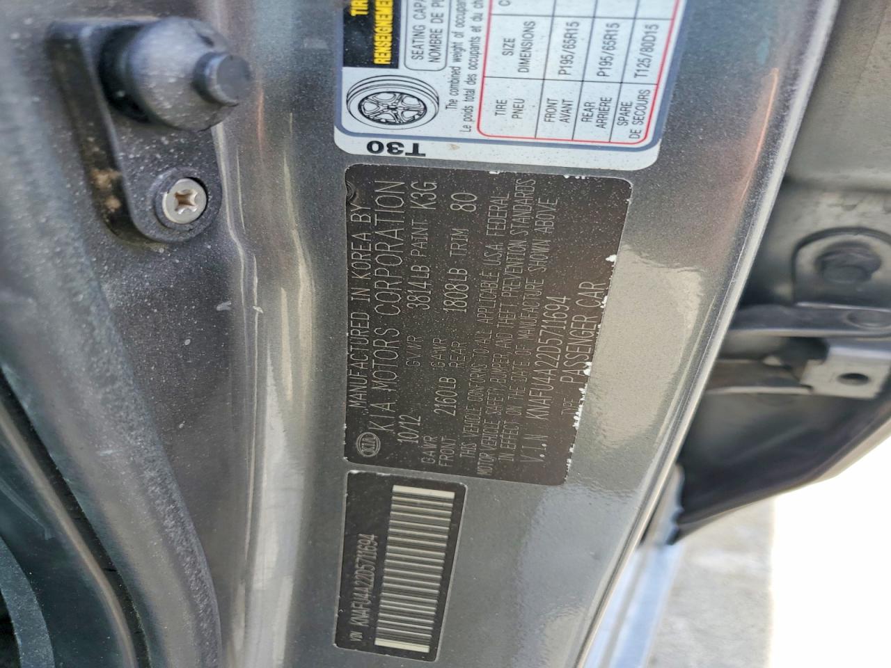 KIA FORTE 2013 — 13