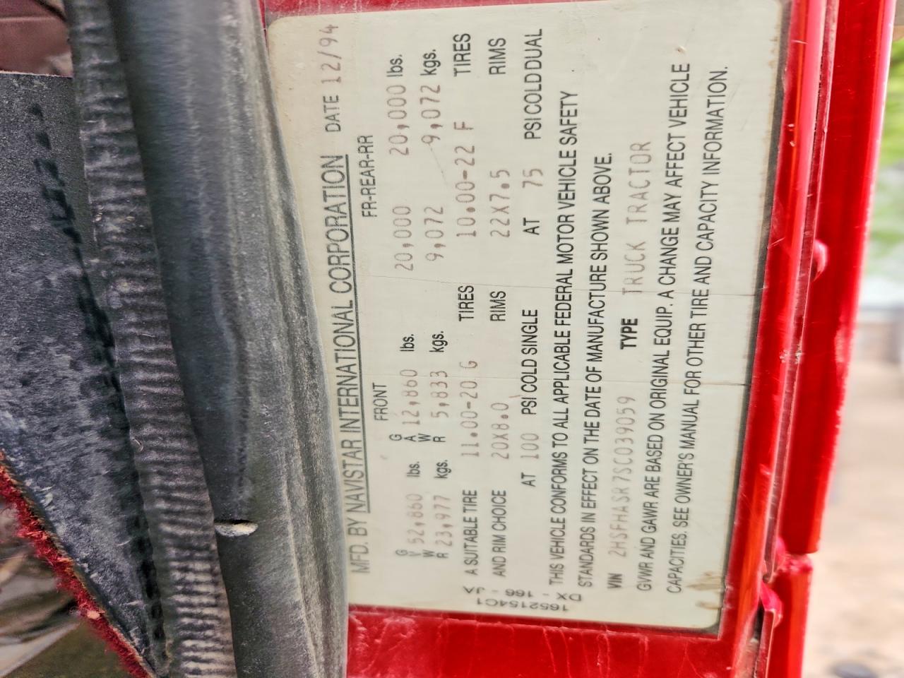 INTERNATIONAL 9400 1995 — 11