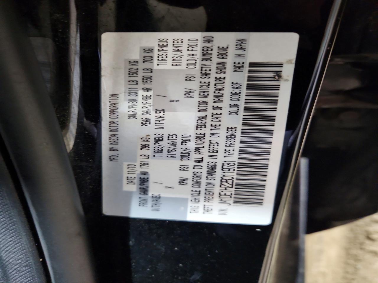 MAZDA MAZDA2 2011 — 13