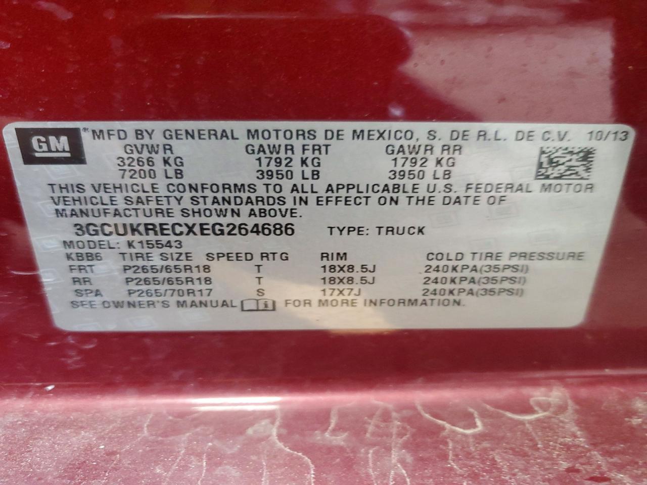 CHEVROLET SILVERADO 2014 — 14