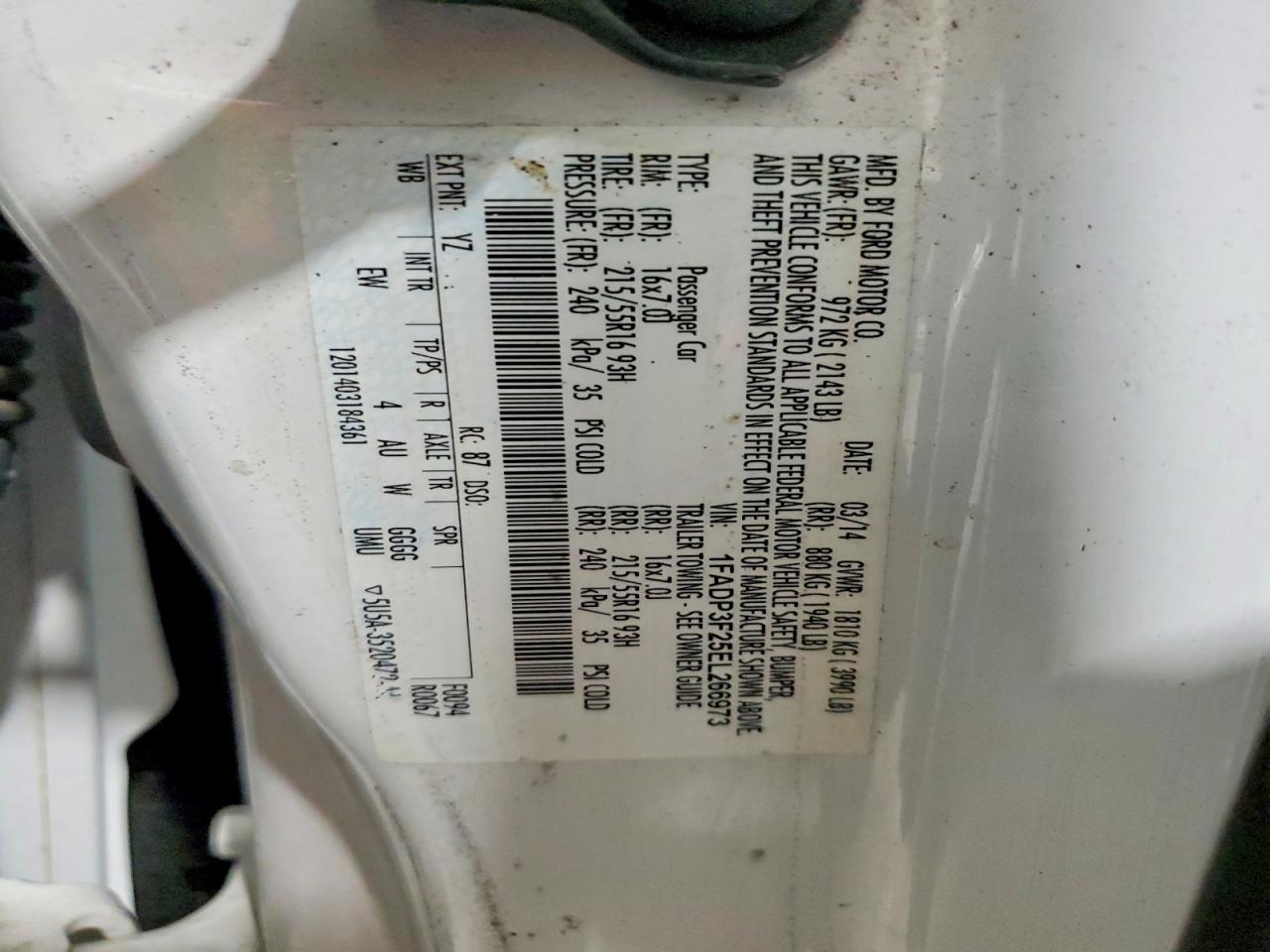 FORD FOCUS 2014 — 13