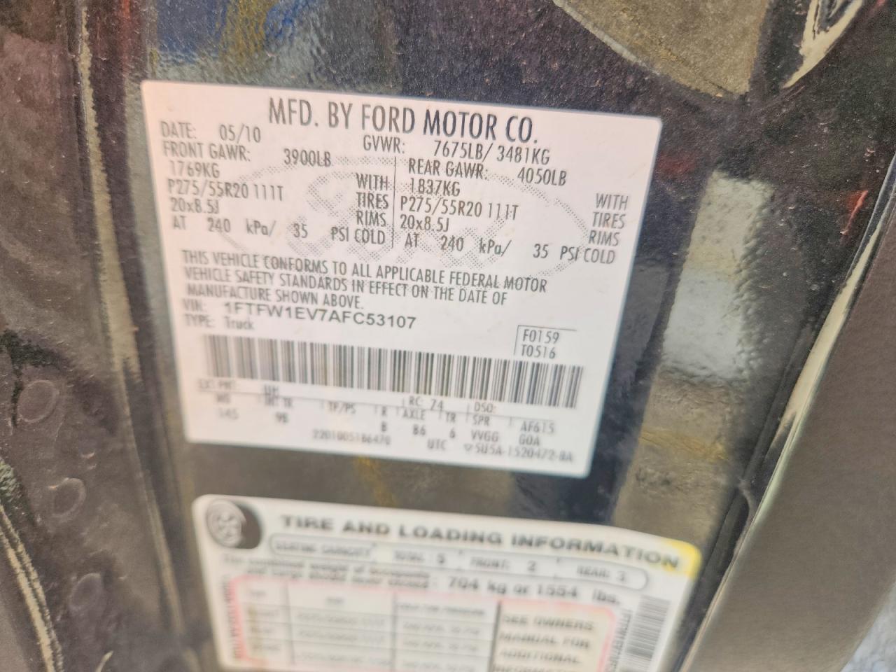 FORD F150 2010 — 13