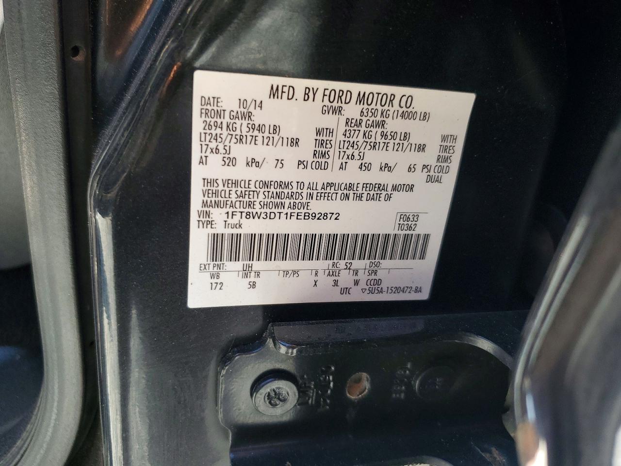 FORD F350 2015 — 13