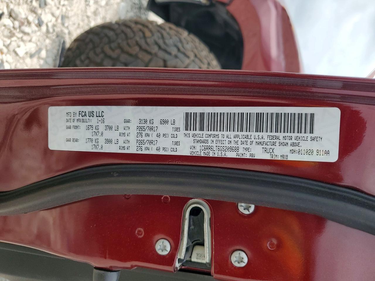 RAM 1500 2016 — 13