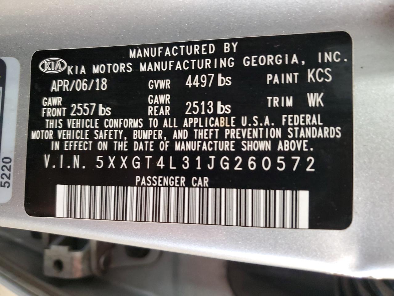 KIA OPTIMA 2018 — 13