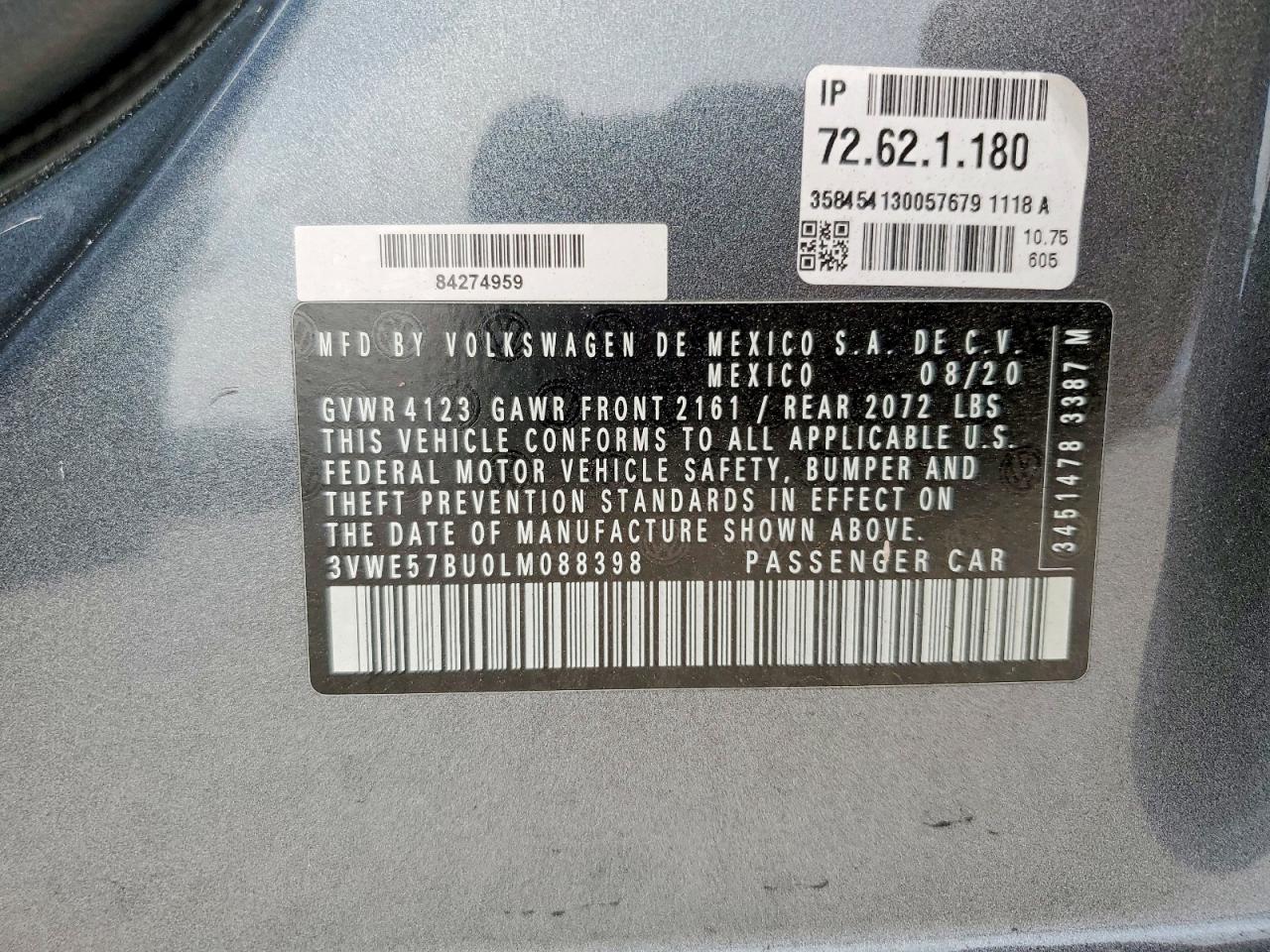 VOLKSWAGEN JETTA 2020 — 13