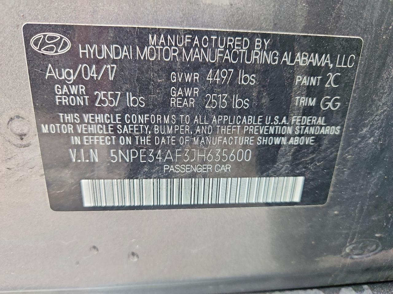 HYUNDAI SONATA 2018 — 13