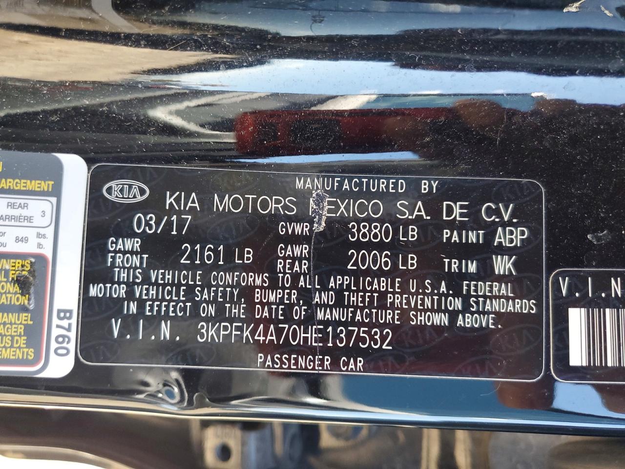 KIA FORTE 2017 — 13